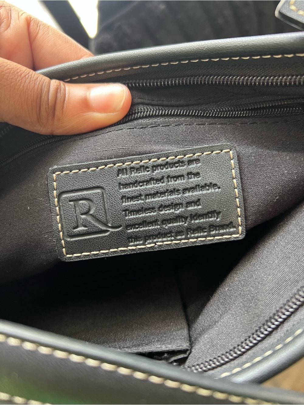 Relic Y2K Black Monogram Shoulder Bag - Picture 5 of 6